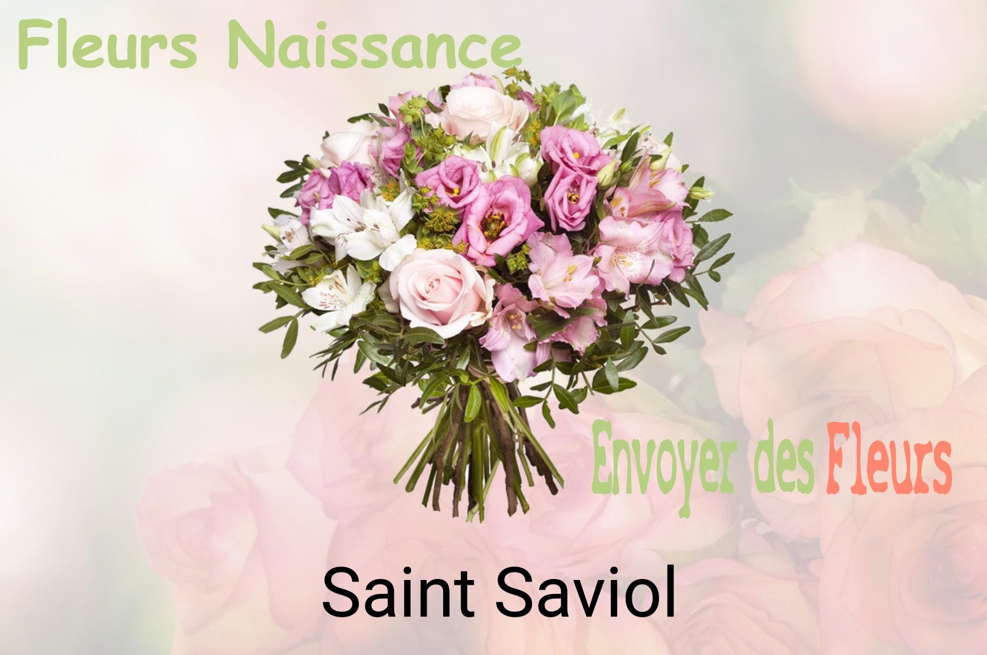 Bouquet de fleurs de naissance livré à Saint-Saviol